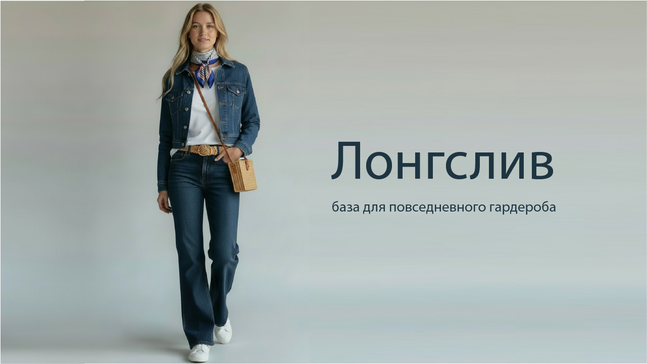 Базовые лонгсливы в повседневном гардеробе